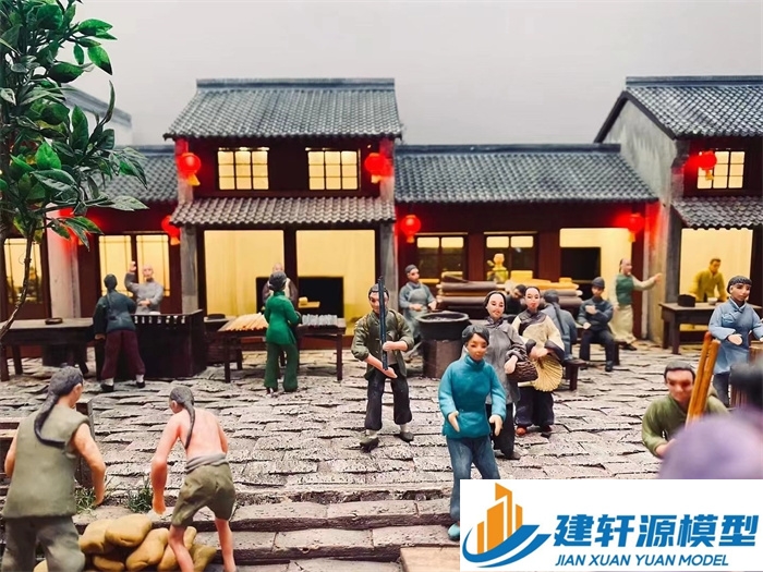 安岳香市微缩模型