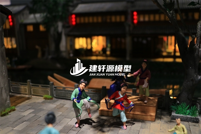 安岳京杭大运河博物馆·北新夜市场景模型